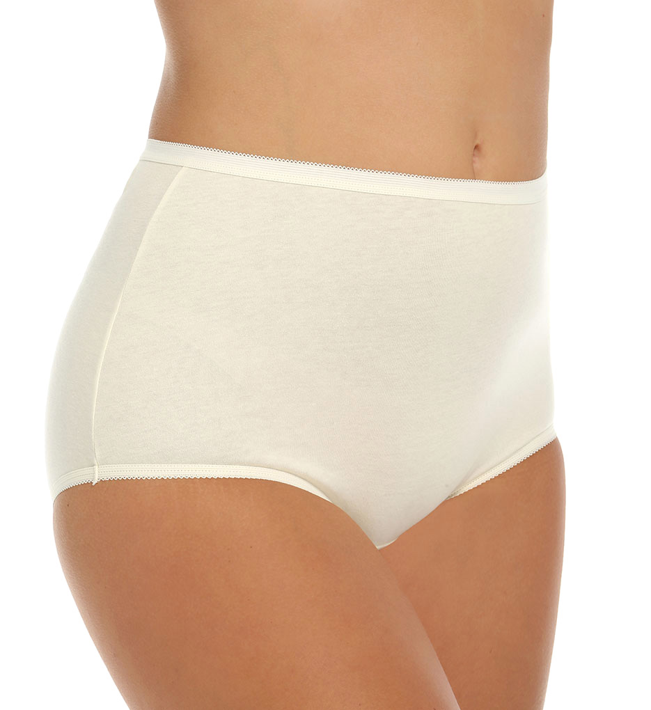 Vanity Fair 15318 Perfectly Yours Tailored Cotton Brief Panties Ebay 