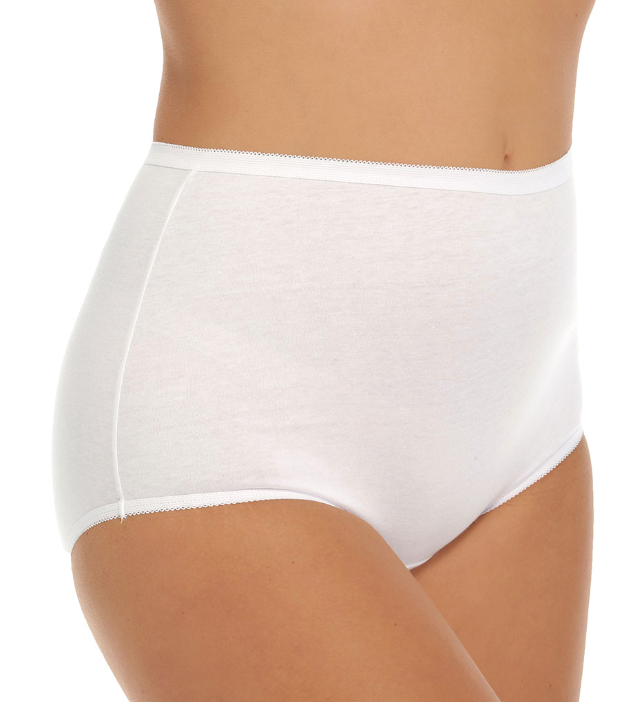Vanity Fair 15318 Perfectly Yours Tailored Cotton Brief Panties Ebay 