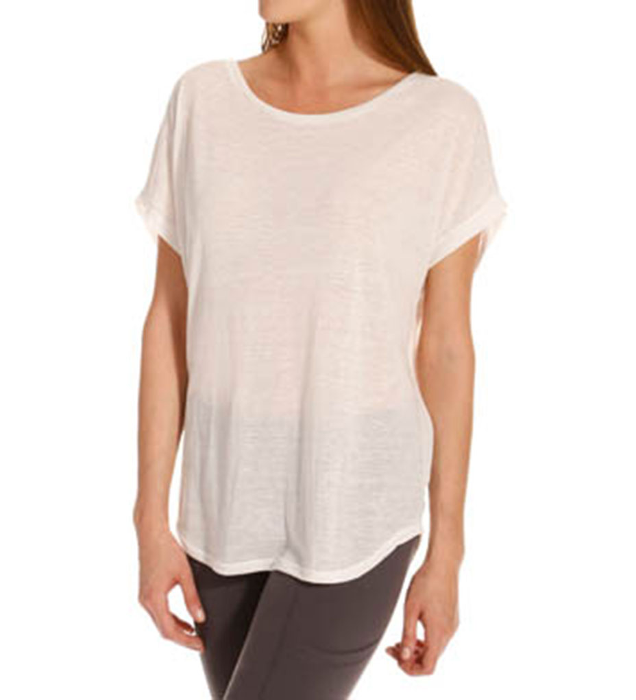Beyond Yoga Streaky Knit Slouchy Top SY7214 - Beyond Yoga T-Shirts & Tops