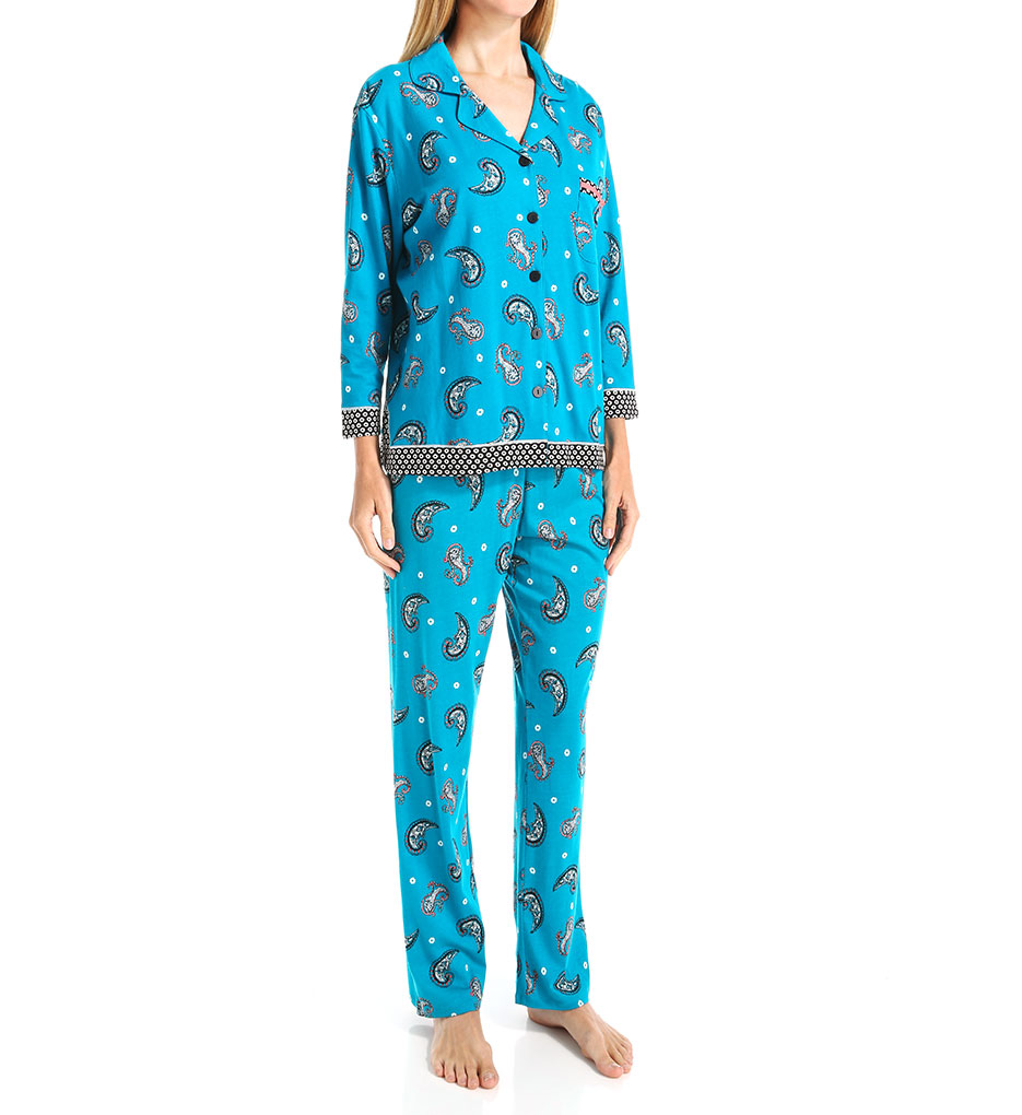 Ellen Tracy Winter Jewels Long Pajama Set 8315449 - Ellen Tracy Sleepwear
