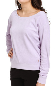 Juicy Couture JG009314 Terry Basics Relaxed Pullover Top