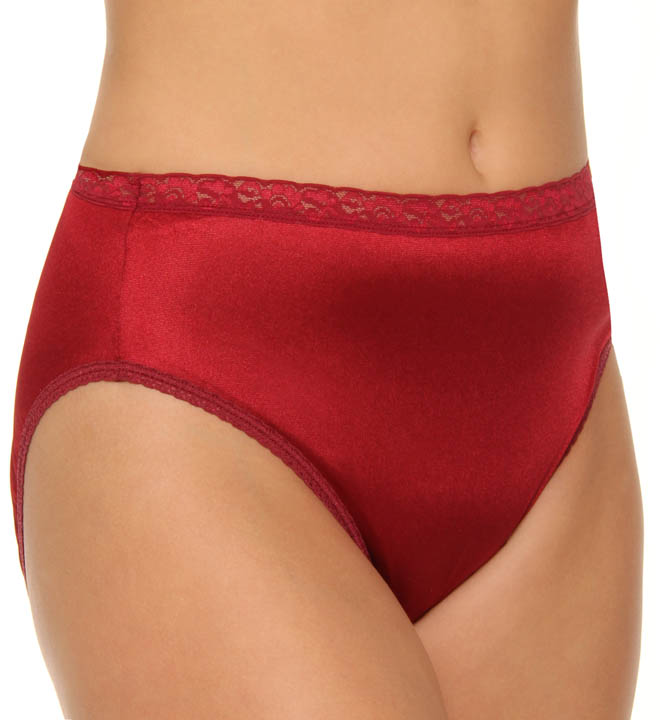 Just My Size 0605 Plus Size Nylon Hi Cut Panties 4 Pack on PopScreen