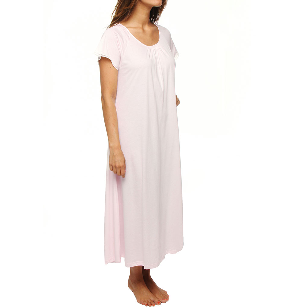 P-Jamas Lacy Jersey Short Sleeve Gown 370801 - P-Jamas Sleepwear