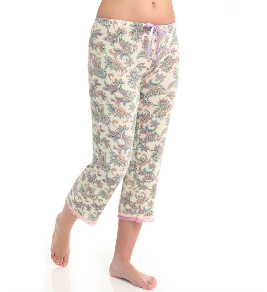 PJ Salvage PPASCP Pastel Paisley Crop Pant