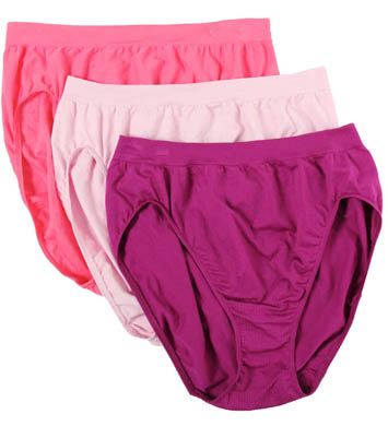 Just My Size Plus Size Seamless Comfort Hi-Cut Panties 3-Pack 433SAS ...