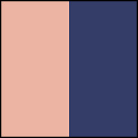 Misted Rose/In Navy