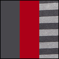 Charcoal/Stripe/Red