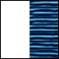 Blue Stripe/White
